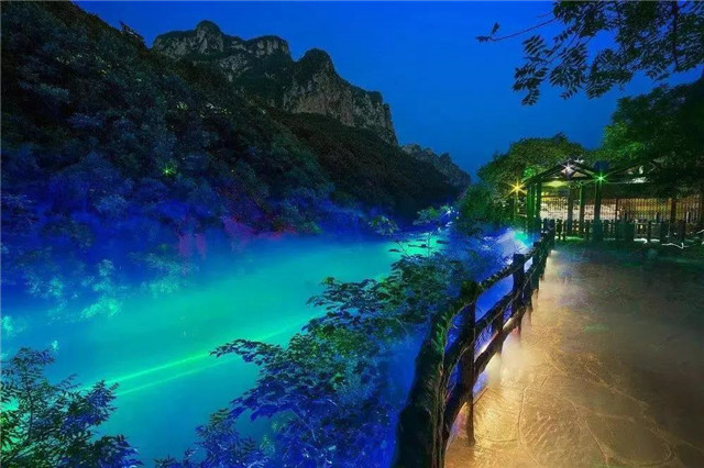 投影燈光秀景區夜游利用